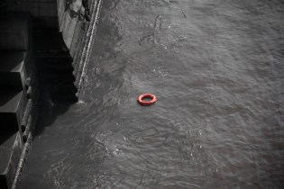 A lifering on the Thames