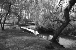 Bridge over a stream